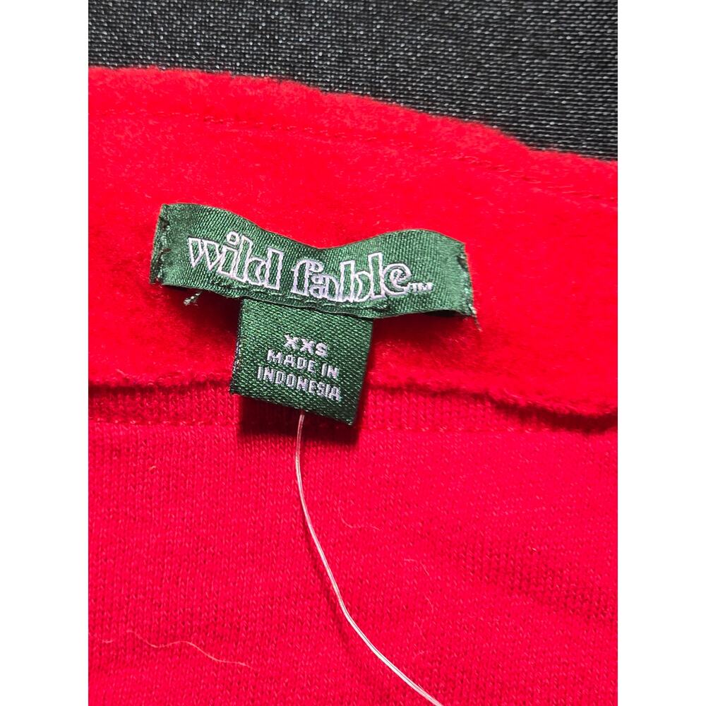 Wild Fable Hard Pass Graphic Sweatshirt Red Crewneck Pullover - Picture 6 of 7